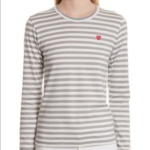 COMME DES GARCONS PLAY Stripe Long Sleeve T-Shirt
